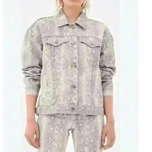 Ksubi Snakeskin Printed Jean Jacket